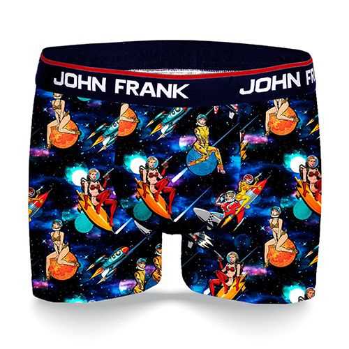 JOHN FRANK DİJİTAL BASKILI BOXER ANTRASİT-BEYAZ - 1